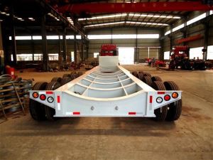 Σκελετό με χαμηλό κρεβάτι Ημι-ρυμουλκούμενο με κοίλη δοκό για ειδικές μεταφορές